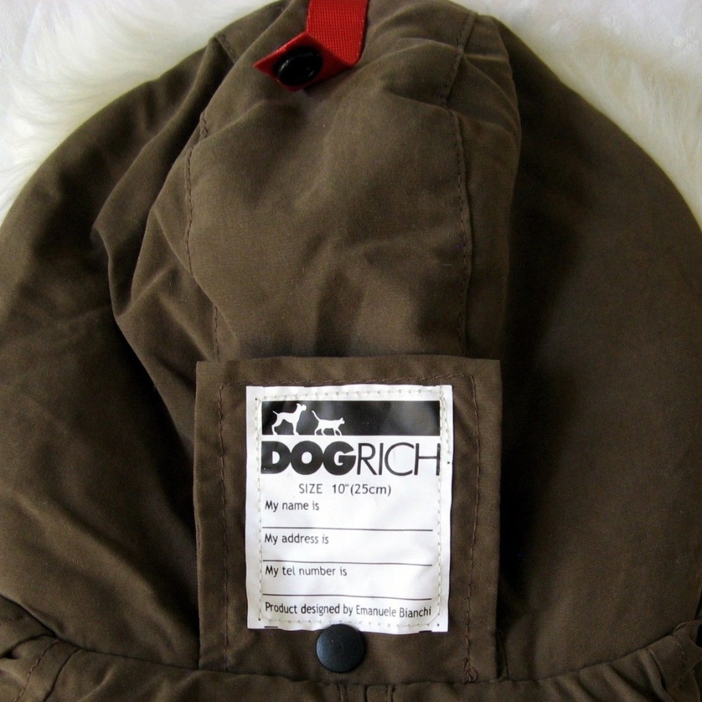SOLD NWT Siberian Winter Dog Coat Jacket Brown 10" - Picture 5 of 8